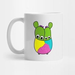 Cute Cactus Design #214: Cacti Bunch In A Nice Pot Mug